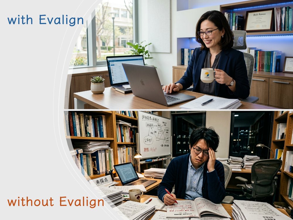 Evalign 導入前後の比較